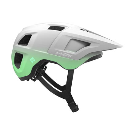 LAZER FINCH KinetiCore matt fehér/türkiz sisak