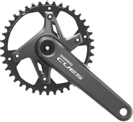 SHIMANO Hajtómű Cues U6000 175 mm 40 fogas 9/10/11 sebességes fekete két részes csapágy nélkül