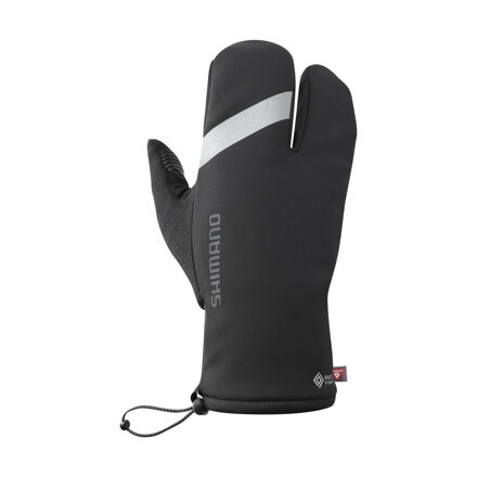 SHIMANO WINDSTOPPER PRIMALOFT 2x2 fekete kerékpáros kesztyű