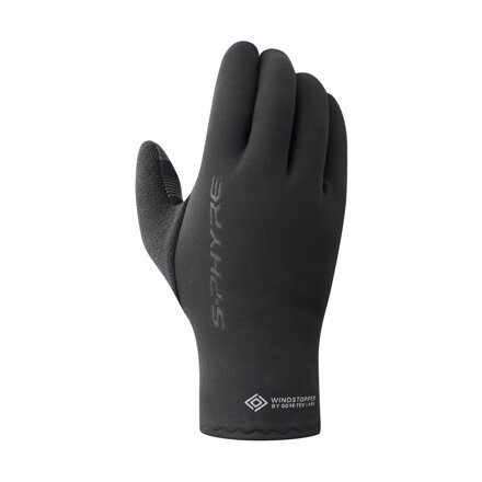 SHIMANO S-PHYRE THERMAL fekete kerékpáros kesztyű