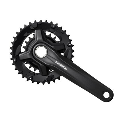 SHIMANO FC-MT210 Hajtómű Altus 175 mm 46/30 9 sebességes fekete négyszögletes, két részes, csapágy nélkül