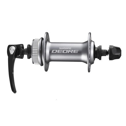 SHIMANO HB-M595 Deore 32 dier rýchloupinák ezüst Center Lock elülső agy