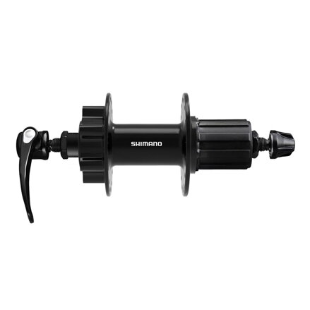 SHIMANO FH-QB400 32 lyuk gyorskioldó 8/9/10 sebességes fekete 6 lyukas tárcsával hátsó agy