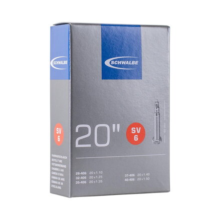 SCHWALBE Belső SV6 20x1.1/1.50 FV 40mm (28/40-406) 95g