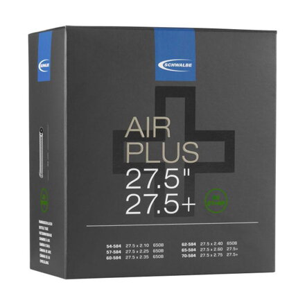 SCHWALBE Belső AIR PLUS AV21+AP 27.5x2.10/3.00 AV(54/70-584) 40mm 400g