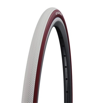 SCHWALBE DUNK KING külső gumi 24x1.00 (25-540) 67EPI 230g Evo WHSC fehér/bordó hajtható