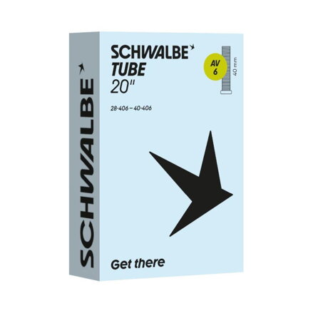 SCHWALBE AV6 belső gumi (28/40-406) 20x1.10–1.60 AV 40 mm 95 g