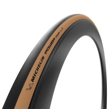 MICHELIN POWER CUP külső gumi 700x32C (32-622) 4x120TPI 300g barna oldalfal hajtogatható