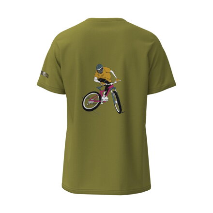 SHIMANO Tričko SENTIERO LTD khaki MTB