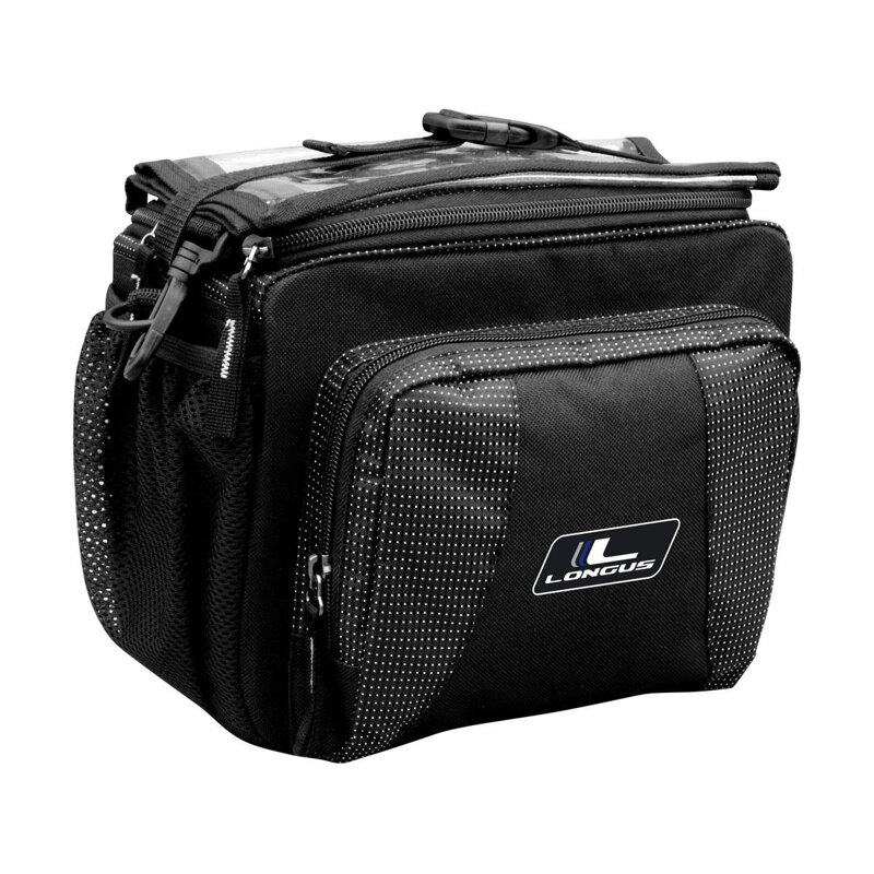 LONGUS Bag BAR L QR for handlebars 6.2L black with RU