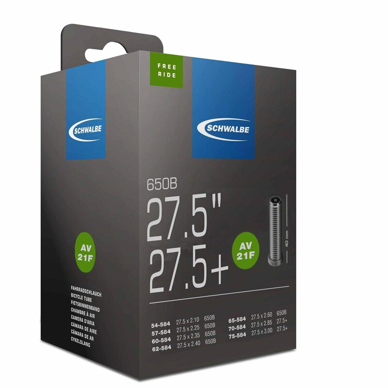 SCHWALBE Belső AV21F 27.5x2.10/3.00 40mm (54/75-584) 200g Freeride