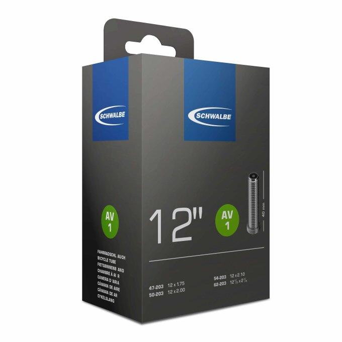SCHWALBE Belső AV1 12x1.75/2.10 AV 40mm (47/62-203) 80g