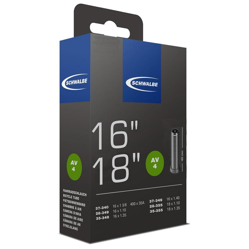 SCHWALBE Belső AV4 16x1 3/8-18x1.35 AV 40mm (27/38-355) 85g