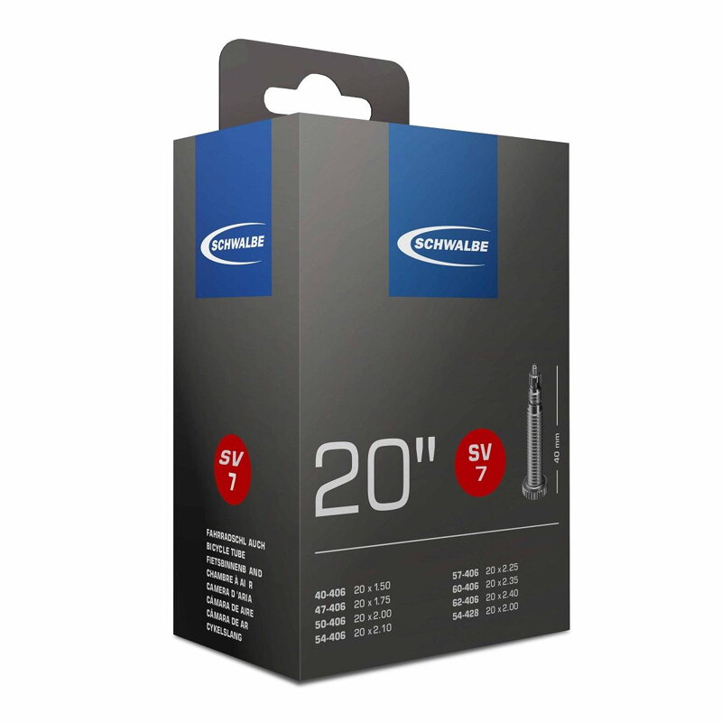 SCHWALBE Belső SV7 20 40/62-406 EK 40mm 145g