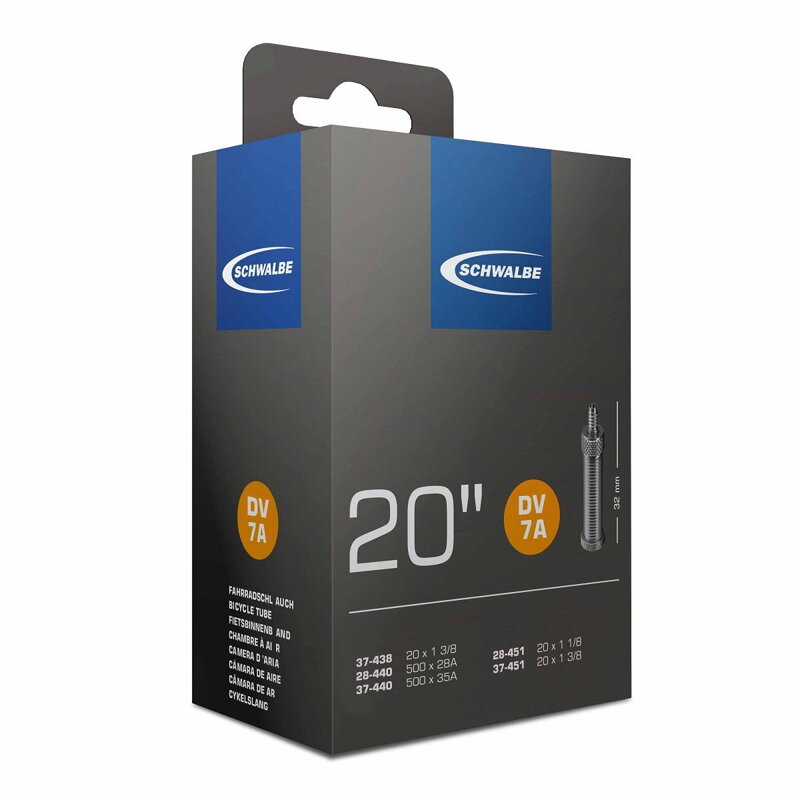 SCHWALBE Belső DV7A 20x1 1/8 / 1 3/8 40mm (37-438/451) 105g