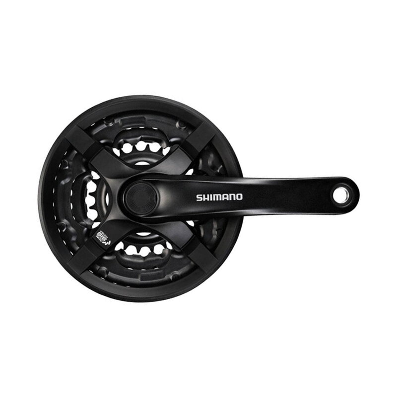 SHIMANO FC-TY501 Hajtómű 170 mm 48/38/28 fogas 6/7/8 sebességes fekete négyszögletes házvédővel