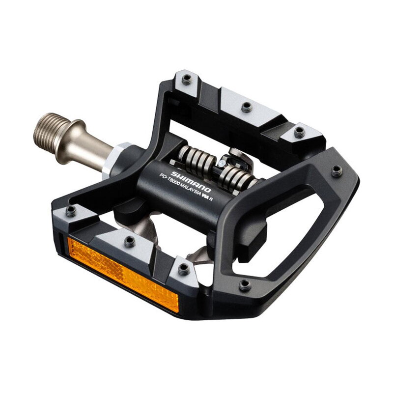 SHIMANO PD-T8000 SM-SH56 Trekking pedálok SPD fekete egyoldalas+stopli