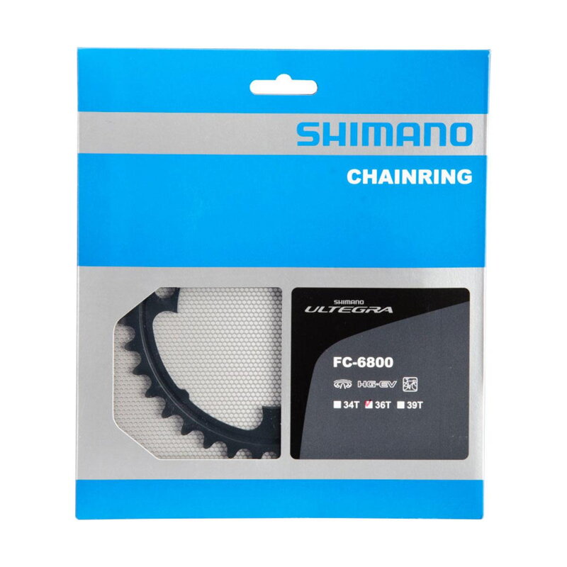SHIMANO FC-6800 Lánckerék 36 fogas Ultegra fekete 110mm SHIMANO FC-6800 Lánckerék 36 fogas Ultegra fekete 110mm
