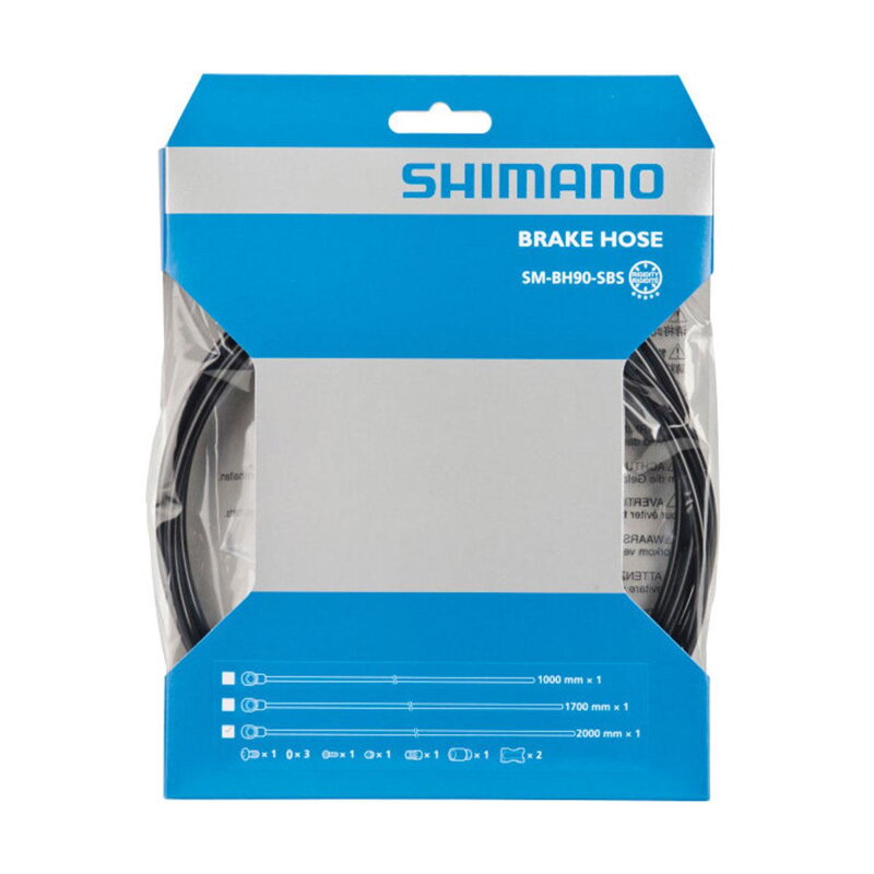 SHIMANO SM-BH90 hidraulikus fékcső 1700mm fekete M640 SHIMANO SM-BH90 hidraulikus fékcső 1700mm fekete M640