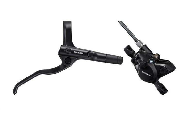 SHIMANO E-MT200 Hidraulikus fék hátsó fekete Post Mount 1700mm fékcső + fékbetét ek B05S