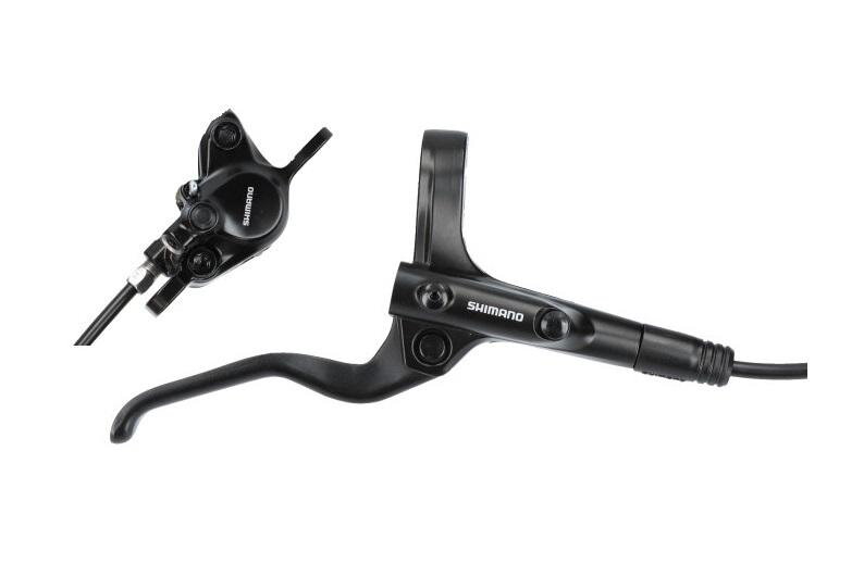 SHIMANO E-MT201 Hidraulikus fék hátsó fekete Post Mount 1700mm fékcső + fékbetét ek B05S