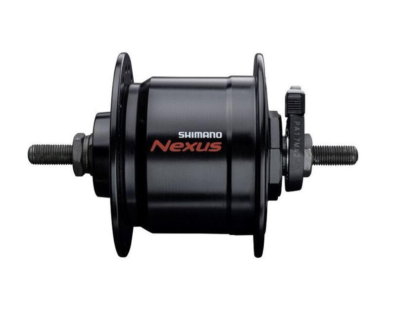 SHIMANO DH-C3000 6V/3W 36 lyuk fekete + túlfeszültség védelem SMDH10 dinamós agy