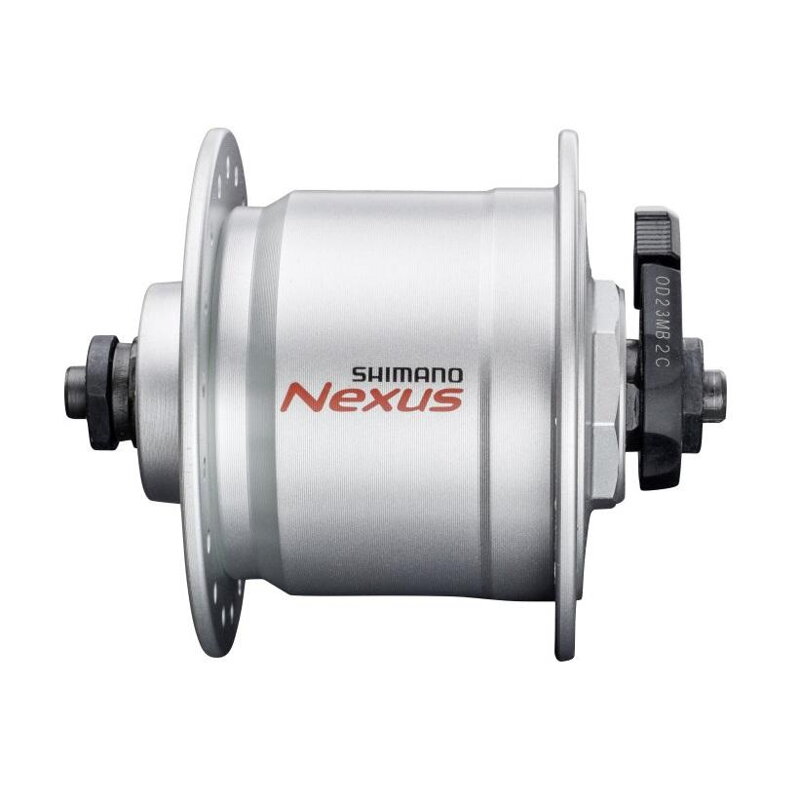 SHIMANO DH-C3000 6V/3W 36 lyuk ezüst dinamós agy gyorskioldóval + túlfeszültség védelem SMDH10