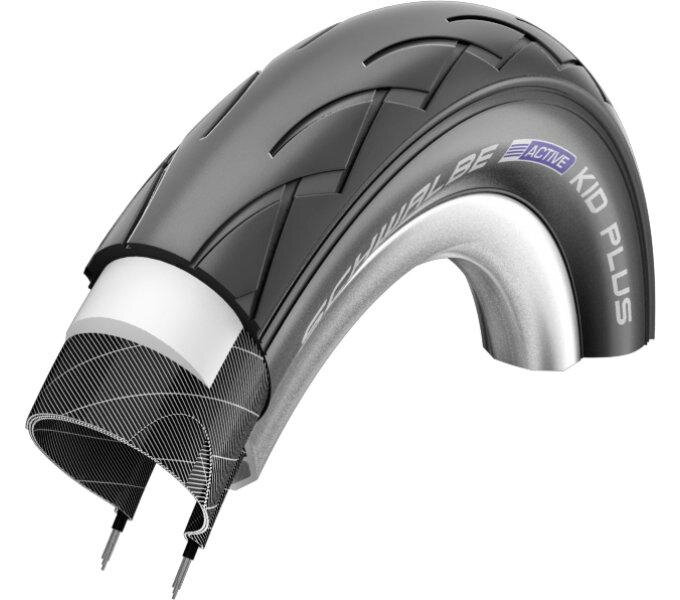 SCHWALBE Külső gumi KID PLUS (47-203) 12x1.75 Active 50EPI PunctureGuard 350g fekete