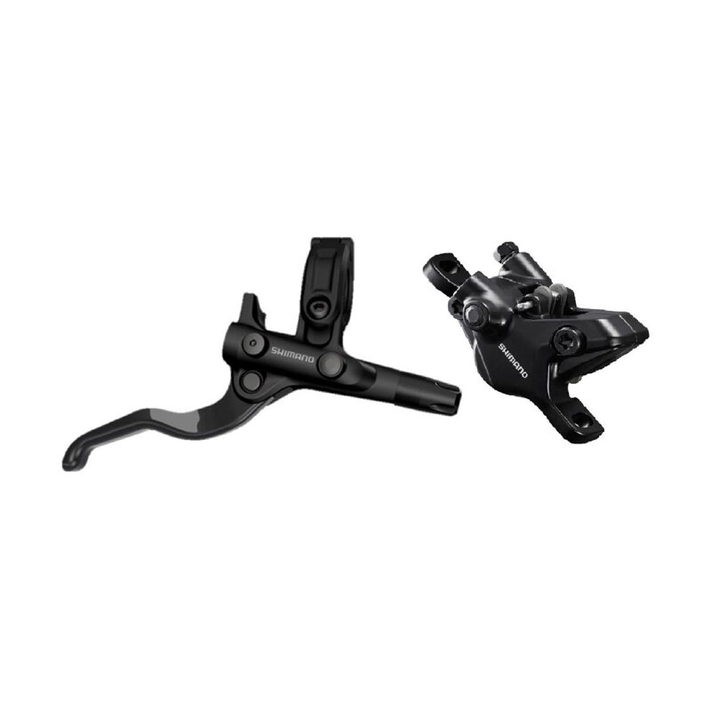SHIMANO E-MT410 BL-M4100/BR-MT410 Hidraulikus fék hátsó fekete Post Mount 1700mm fékcső + fékbetét ek B05S