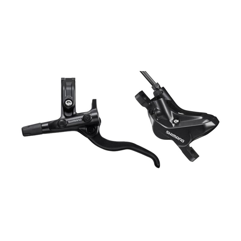 SHIMANO E-MT420 BL-MT4100/BR-MT420 Hidraulikus fék elülső fekete Post Mount 1000mm fékcső + fékbetét ek D03S