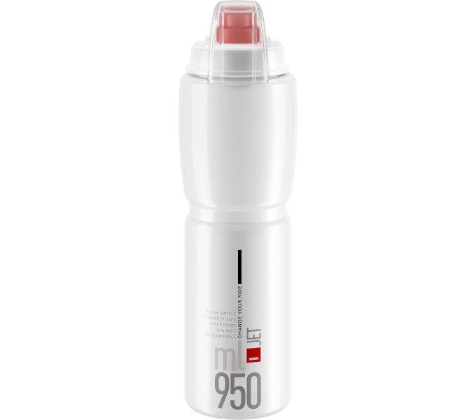 ELITE Bottle JET PLUS 950 transparent, red logo