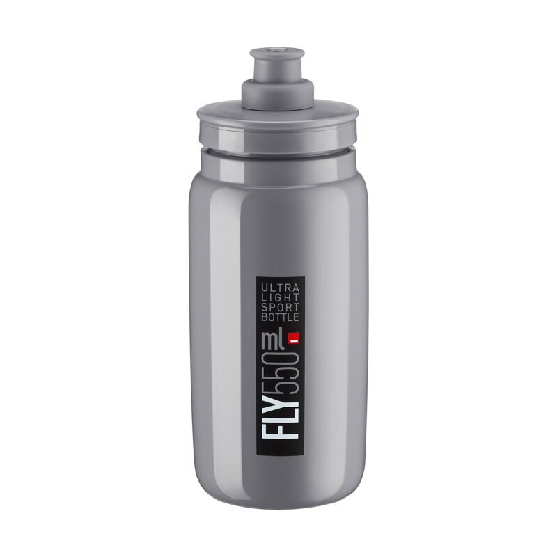 ELITE Bottle FLY 550 gray black logo ELITE Bottle FLY 550 gray black logo