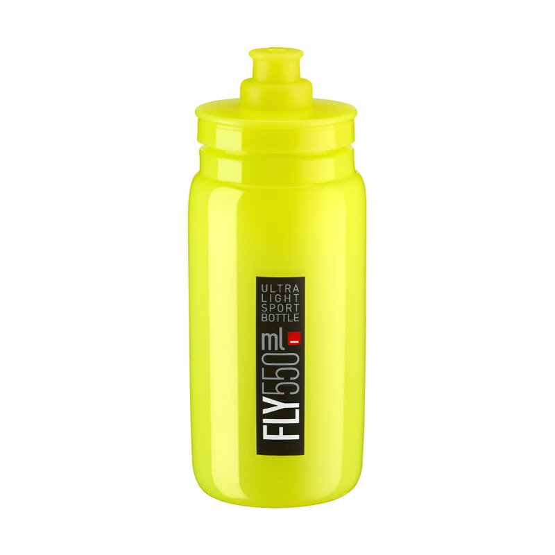 ELITE Bottle FLY 550 yellow black logo ELITE Bottle FLY 550 yellow black logo