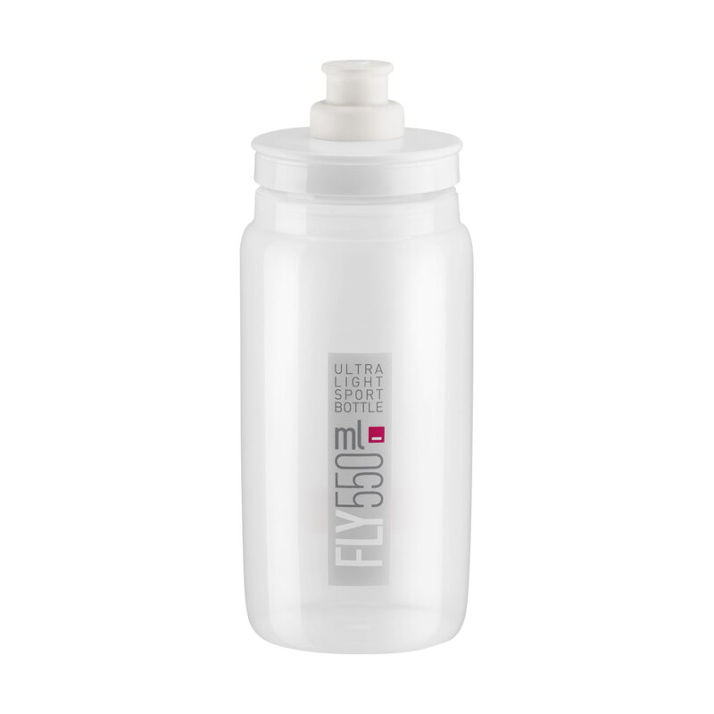 ELITE Bottle FLY 550 transparent gray logo ELITE Bottle FLY 550 transparent gray logo