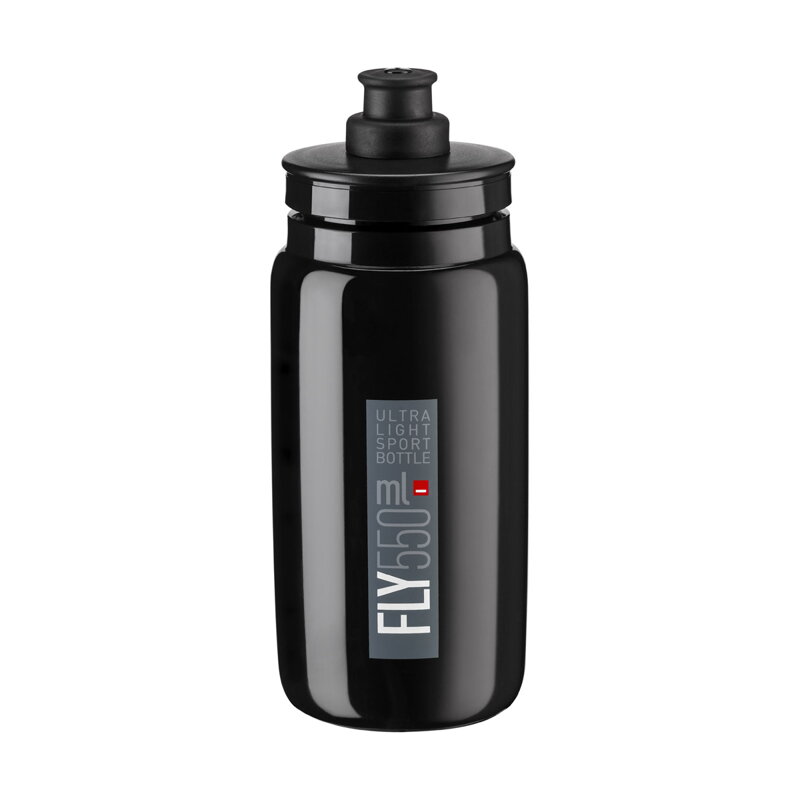 ELITE Bottle FLY 550 black gray logo ELITE Bottle FLY 550 black gray logo