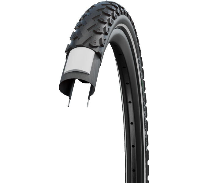 SCHWALBE Külső gumi LAND CRUISER PLUS (55-622) 28x2.15 Active 50EPI PunctureGuard 1180g Reflex Green