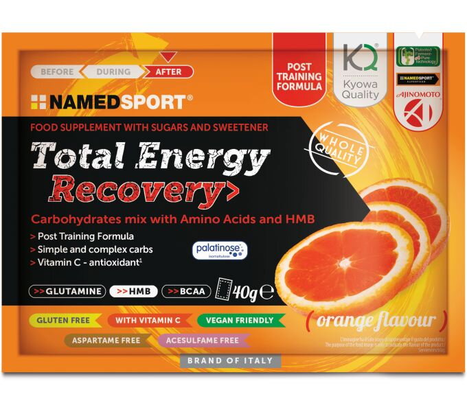 NAMEDSPORT Drink TOTAL ENERGY RECOVERY orange 40g NAMEDSPORT Drink TOTAL ENERGY RECOVERY orange 40g