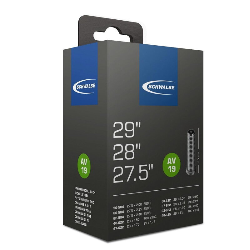 SCHWALBE Belső AV19 27.5x2.00/2.35 29x1.75/2.40 AV 40mm (40/62-584/635) 220g