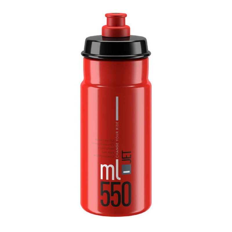 ELITE Fľaša JET 550 červená šedé logo