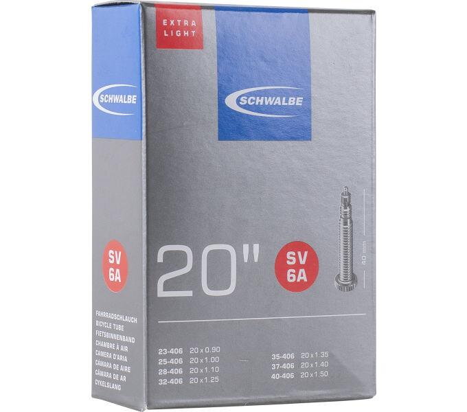 SCHWALBE Belső gumi 20 FV6A EXTRA LIGHT 23/40-406 EK 40mm