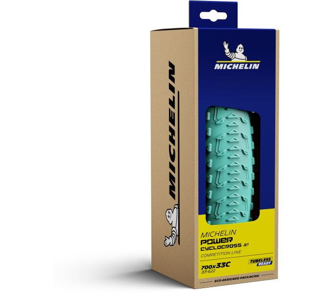 MICHELIN  Külső gumi POWER Cyclocross JET 700x33C (33-622) 390g 3x120TPI TLR čierno/zelený