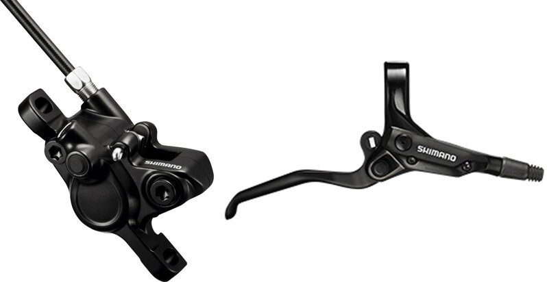 SHIMANO Hidraulikus fék M355 elülső fekete Post Mount 800mm fékcső + fékbetét ek B01S SHIMANO Hidraulikus fék M355 elülső fekete Post Mount 800mm fékcső + fékbetét ek B01S