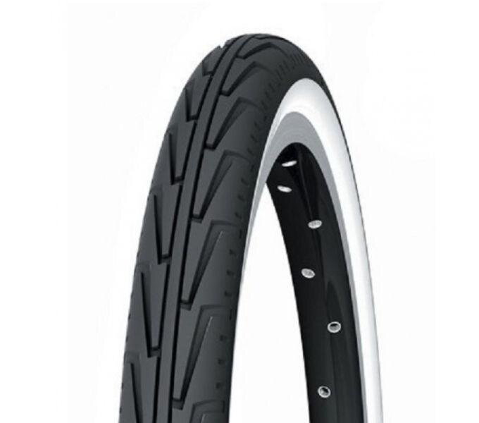 MICHELIN Külső gumi CITY J 24x1.75 33TPI čierno/biely 630g 24 MICHELIN Külső gumi CITY J 24x1.75 33TPI čierno/biely 630g 24