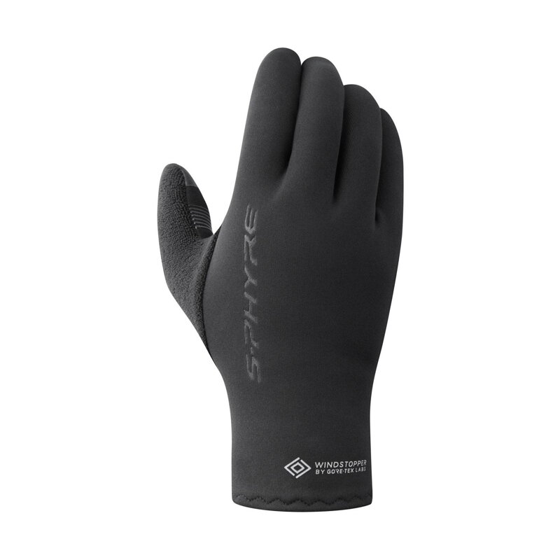 SHIMANO S-PHYRE THERMAL fekete kerékpáros kesztyű