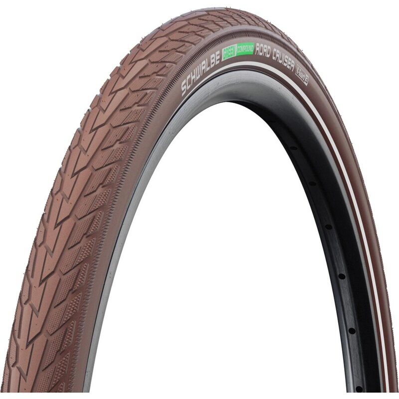 SCHWALBE Külső gumi ROAD CRUISER (47-622) 28x1.75 Active 50EPI K-Guard 800g Coffe reflex