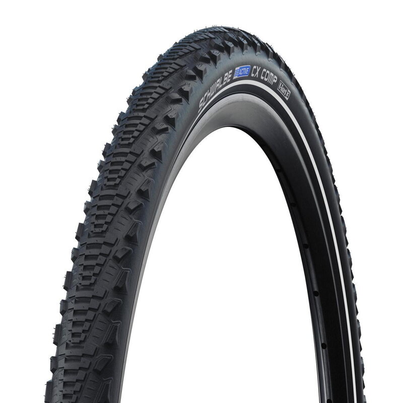 SCHWALBE Külső gumi CX COMP (47-507) 24x1.75 Active 50EPI K-Guard 525g fekete reflex