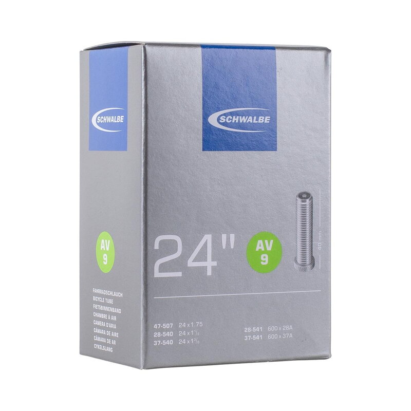 SCHWALBE Belső AV9 24x1 1/8/1.75 40mm (28/47-507/541) 130g