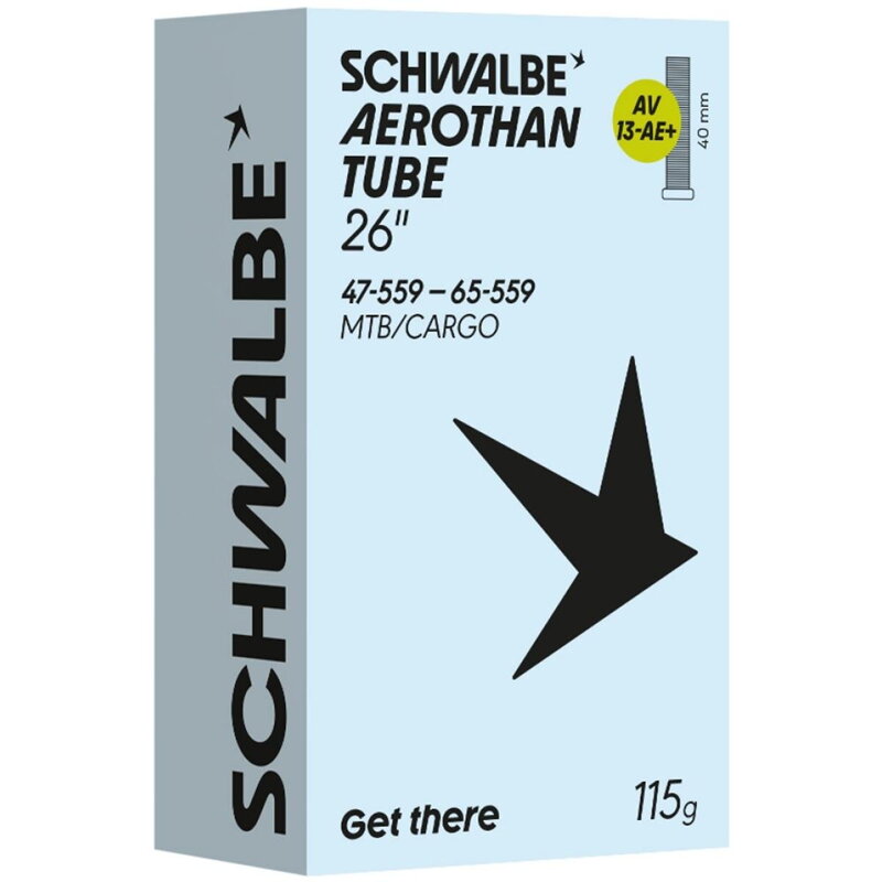 SCHWALBE Duša AEROTHAN TUBE AV13-AE+ (47/65-559) AV 40mm 115g TPU