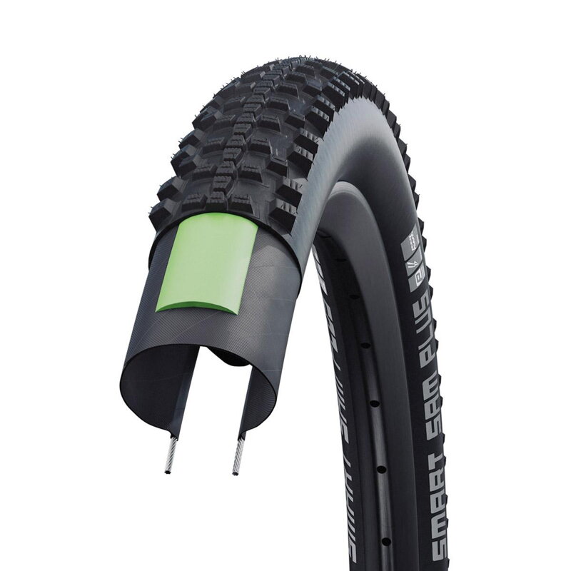 SCHWALBE SMART SAM PLUS külső gumi 26x2.25 (57-559) 67EPI 980g Performance GreenGuard DD Addix
