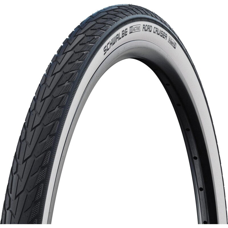 SCHWALBE Külső gumi ROAD CRUISER (37-622) 28x1.40 700x35C Active 50EPI K-Guard 625g Biely bok Green